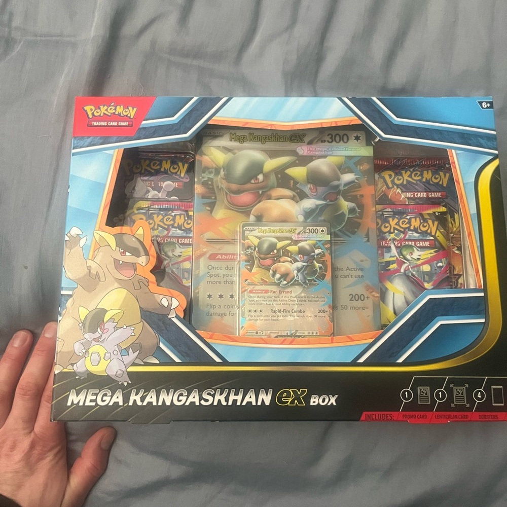 Pokemon Mega Kangaskhan EX Box - Blue and Yellow